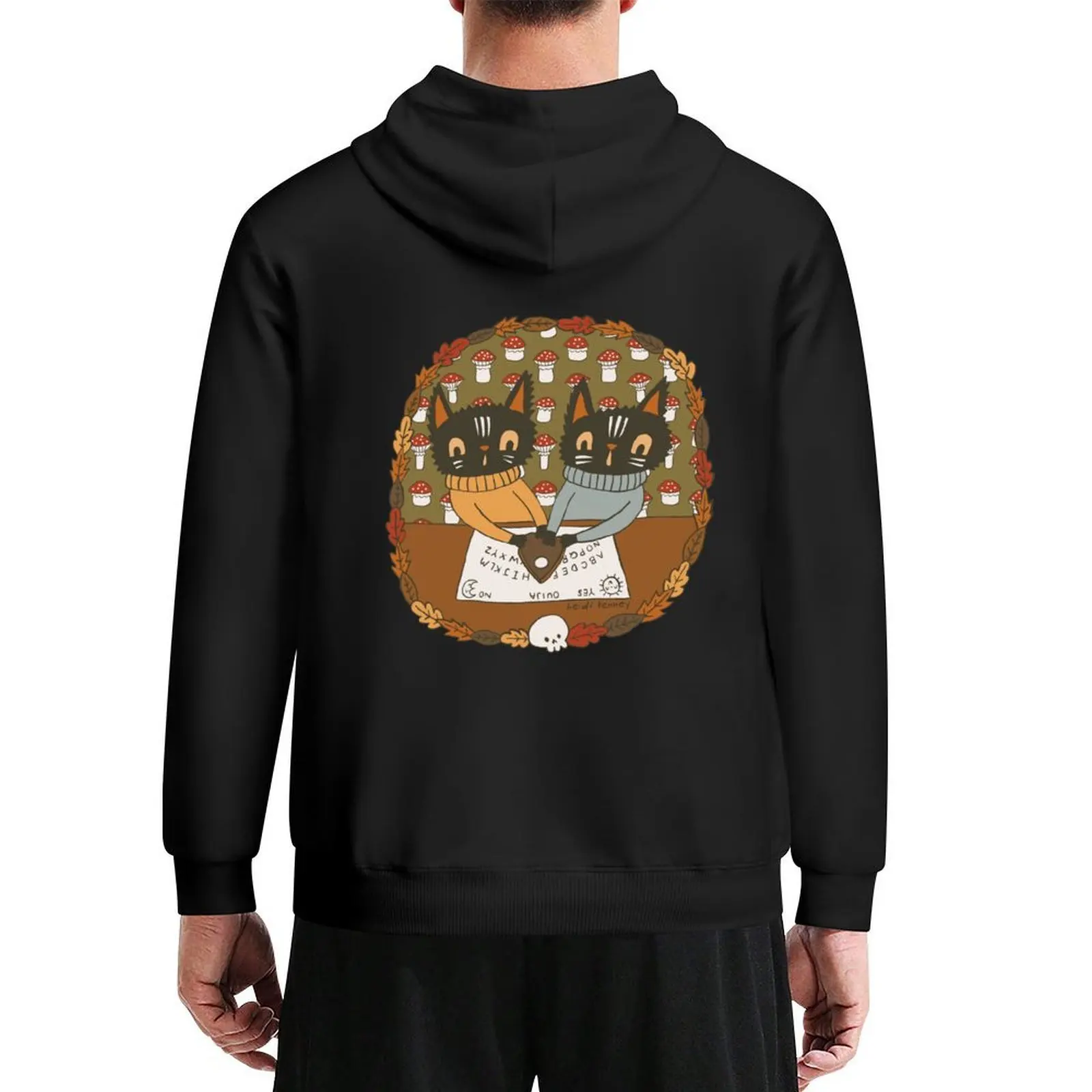 

Ouija Cat Hoodie men's winter sweater fashion men japanese style mens designer clothes man hoodie