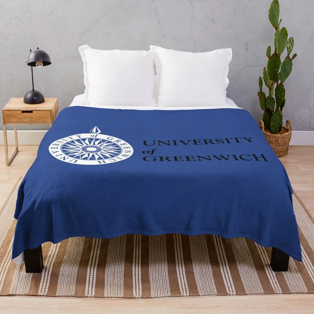 

university of greenwich Throw Blanket Flannel Fabric Travel Blanket Decorative Bed Blankets