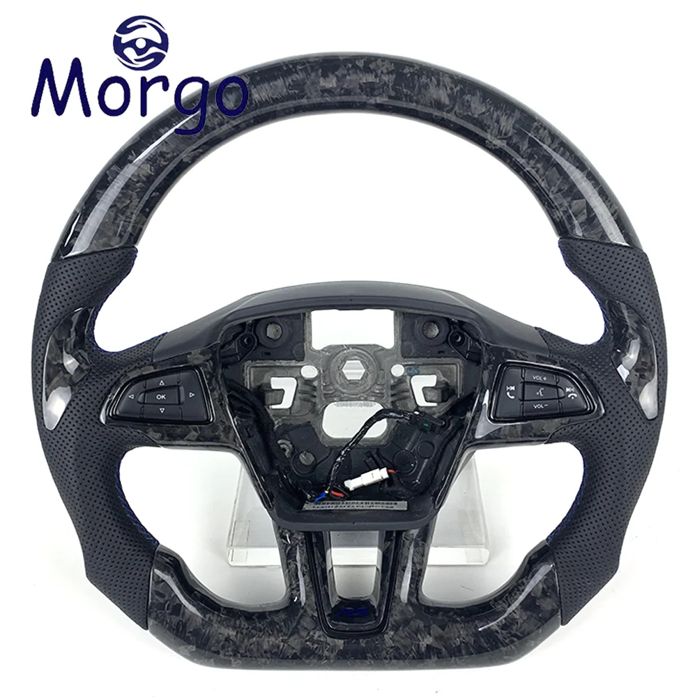 Cars Accessories Customized Forged Carbon Fiber Steering Wheel For Ford Focus MK2 MK3 MK4 MK8 RS ST ST-Line 2018 2019 2020 2021