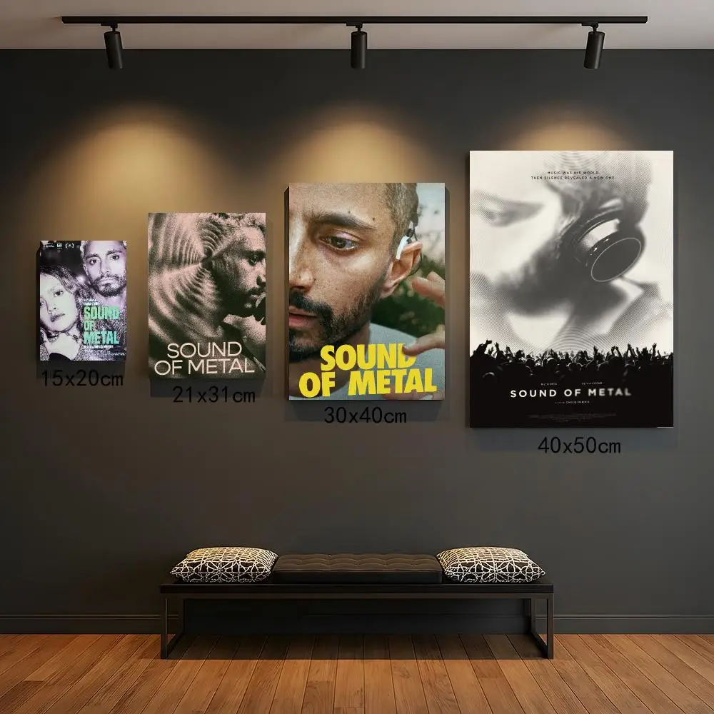 classic movie S-Sound of Metal-L Poster Peel and Stick Wall Art for Cafe Office Bar and Home Decoration