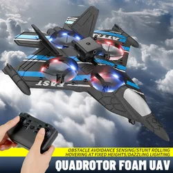 Boys RC Remote Control Airplane 2.4G Remote Control Fighter Hobby Plane Glider Airplane EPP Foam Toys RC Drone Kids BirthdayGift