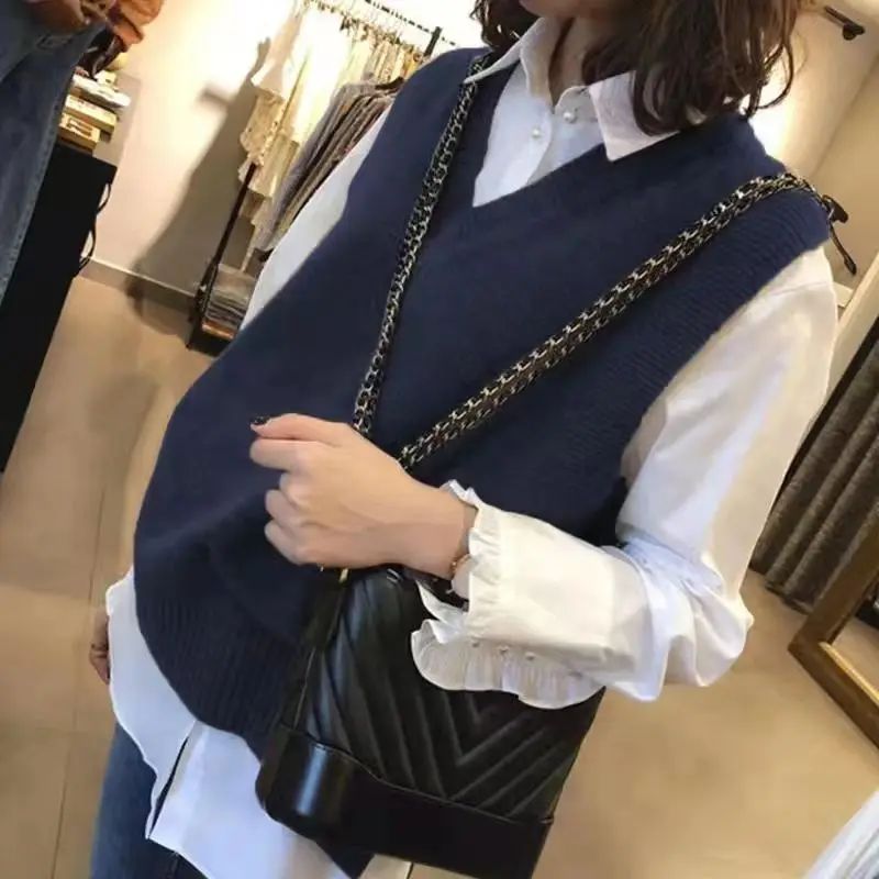 

2025 Knitted Sleeveless Vest Women's Tailored Sweater Vest Top Women's Cashmere Vest Women's Vest Knitted Sweater