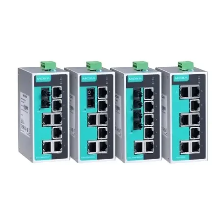 Moxa EDS-208A-S-SC 7 10/100BaseT(X) Ports, 1 100BaseFX Single-mode Port Unmanaged Ethernet Switch EDS-208A-S-SC