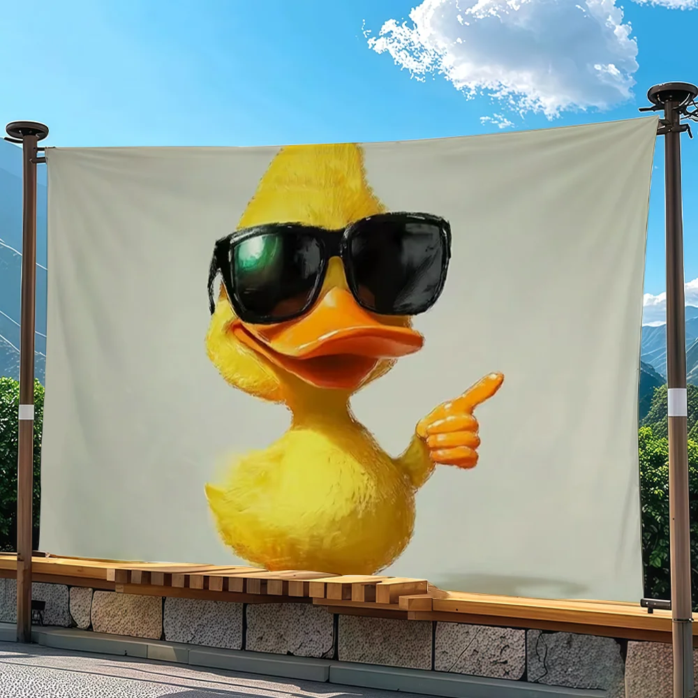 Cool Duck flag Advertising Banner for Camping Decoration Outdoor & Garage Wall Hanging Decorations