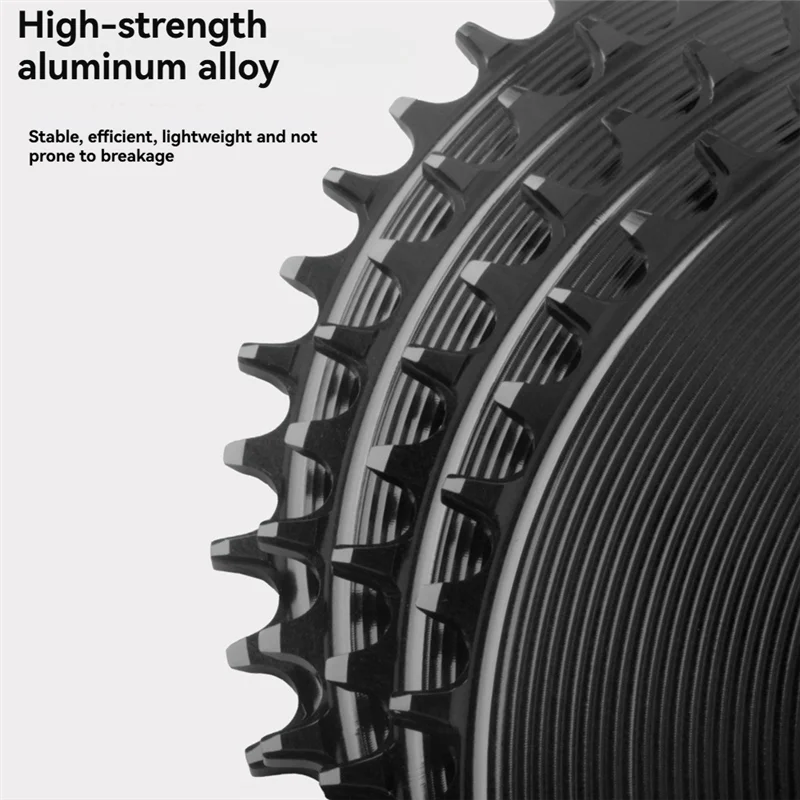 WUZEI 4.2Mm Offest Corona Chiusa 42T KIT Per SRAM FORCE AXS 12V Manovella 9/10/11/12S Stretto Ampio Montaggio Diretto Pignone