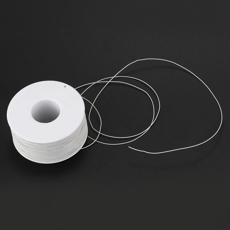 305M White PVC Coated Tin Plated Copper Wire Wire-Wrapping 30AWG Cable Roll