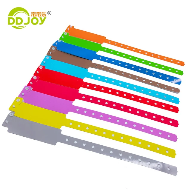 100pcs Count One Time Use Composite Arm Bands Festival PE Bracelets Plastic Wristband for Events AliExpress