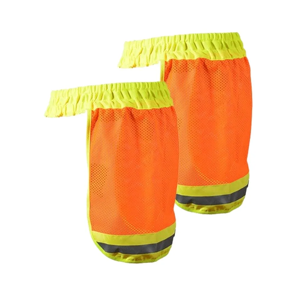 UV Blocking Neck Cover for Hard Hats Polyester Fabric Breathable Design Reflective Face for Construction and Sanitation Workers