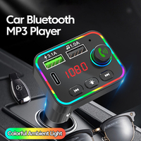 Bluetooth 5.0 FM Transmitter Car Mp3 Player with Led Display Wireless Handsfree Call Dual USB Interface Fast Charging Adapter