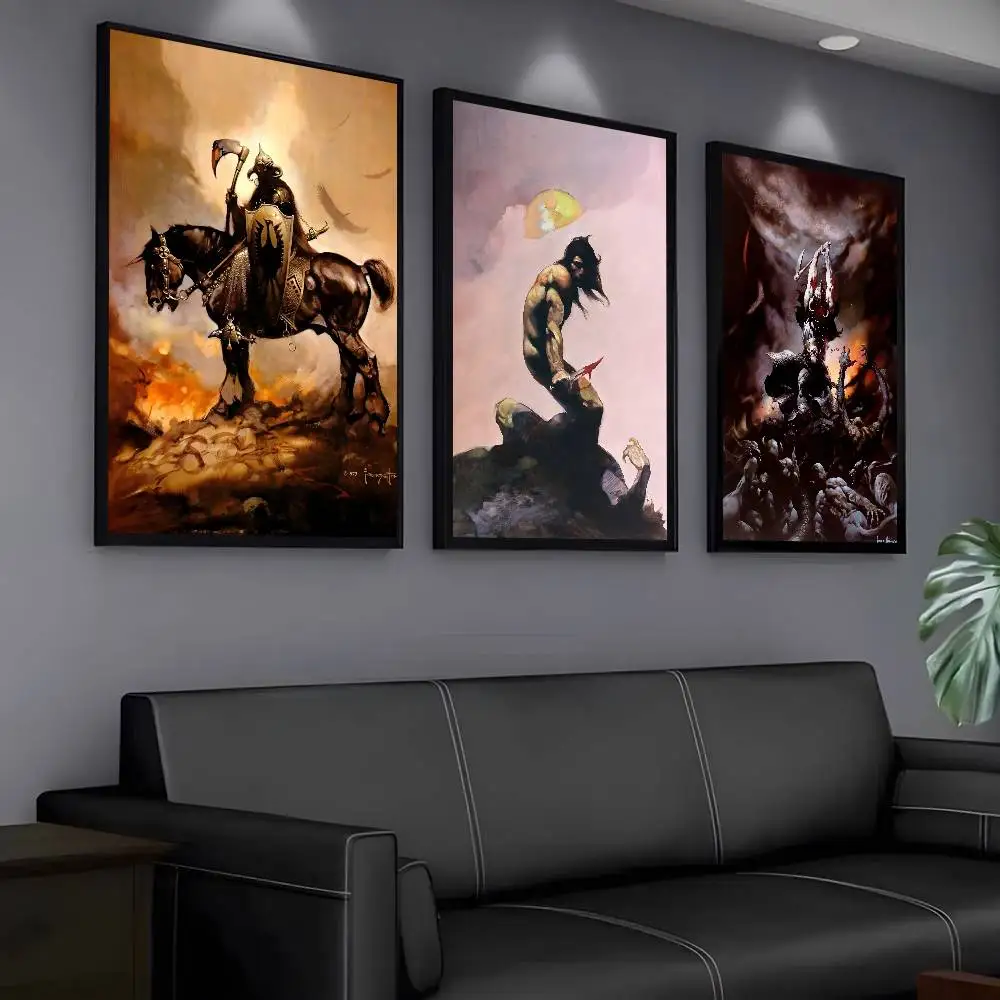 1 قطعة كول فرانك فرازيتا ملصق فني لزجة جدار الفن الطباعة مقاوم للماء غرفة المعيشة المنزلي غرفة نوم بار ديكور جمالي #4