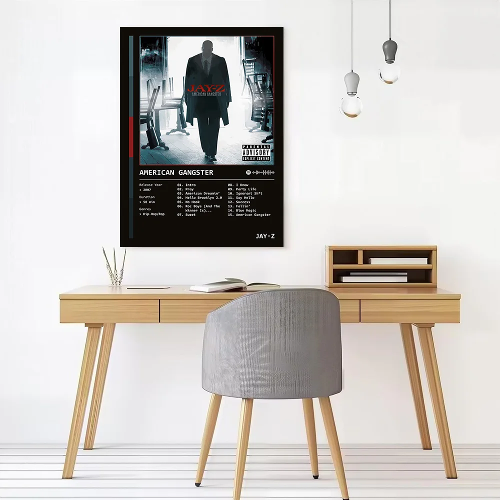 American Gangster (2007) Album By JAY-Z Canvas Print Perfect Gift for Fans Lovers Personalized Wall Art Poster for Home Decor