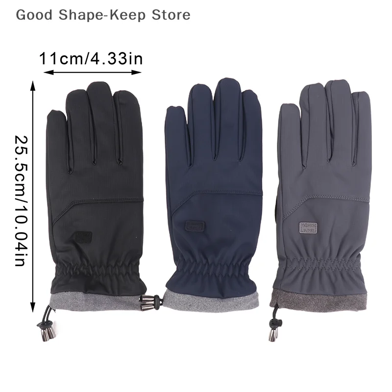 قفازات ركوب الدراجات مقاومة للماء والرياح للرجال، قفازات دافئة للدراجات النارية، شاشة تعمل باللمس، دراجة الطريق، في الهواء الطلق، الشتاء #6