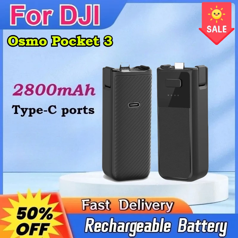 

Новый аккумуляторный держатель для DJI Osmo Pocket 3, с батареей 2800 мАч, быстрая зарядка, поддержка внешнего штатива, в наличии.