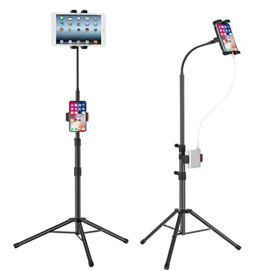 

Подставка для штатива для IpadGooseneck 65 дюймов Напольная подставка для планшета Напольная подставка для iPad Штатив с вращающимся на 360° креплением для Mini Air P