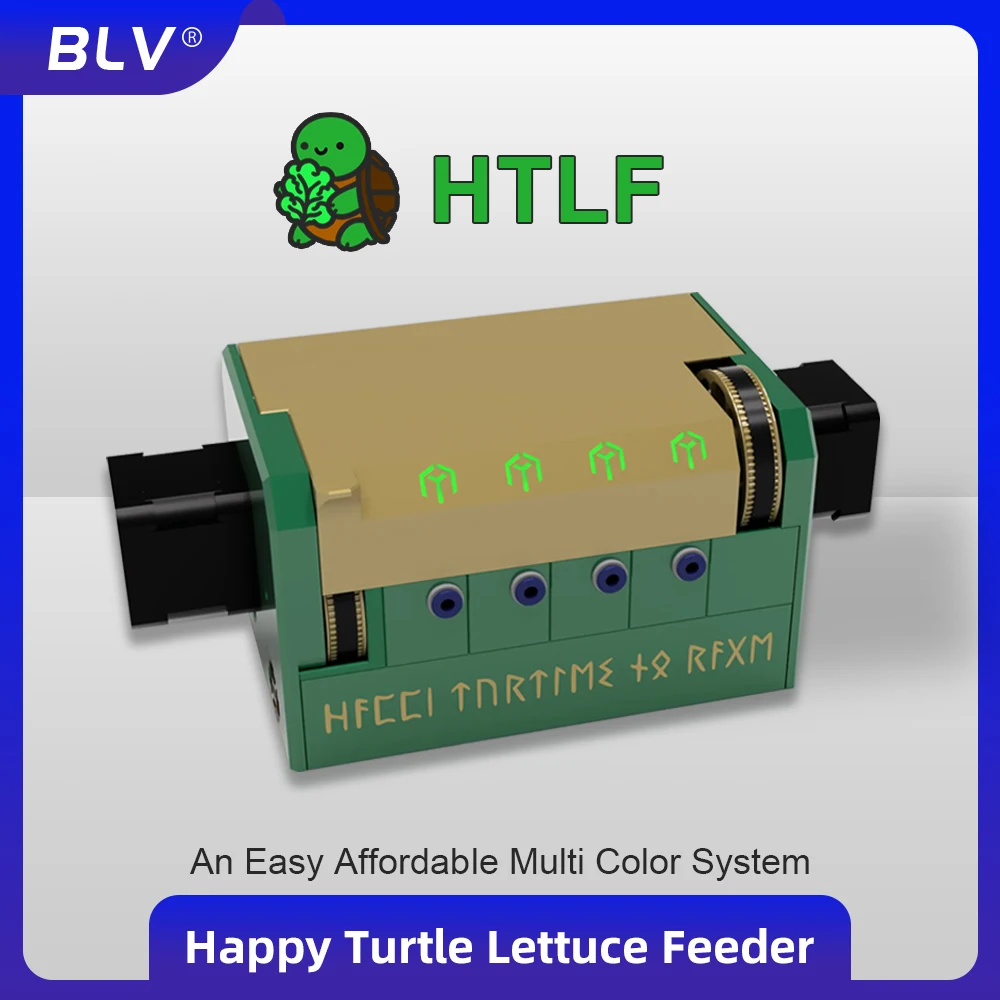

BLV® HTLF Full Kit Happy Turtle Lettuce Feeder Small BoxTurtle An Easy Affordable Multi Color System For 3D Printer Voron