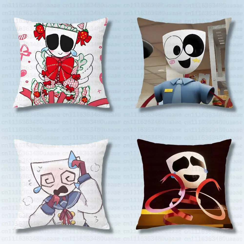 G-Gangle Comedy Mask T-TADC-es Printed Cushion Pillow Case Covers Fantasy Inspired Sofa Home Room Decor