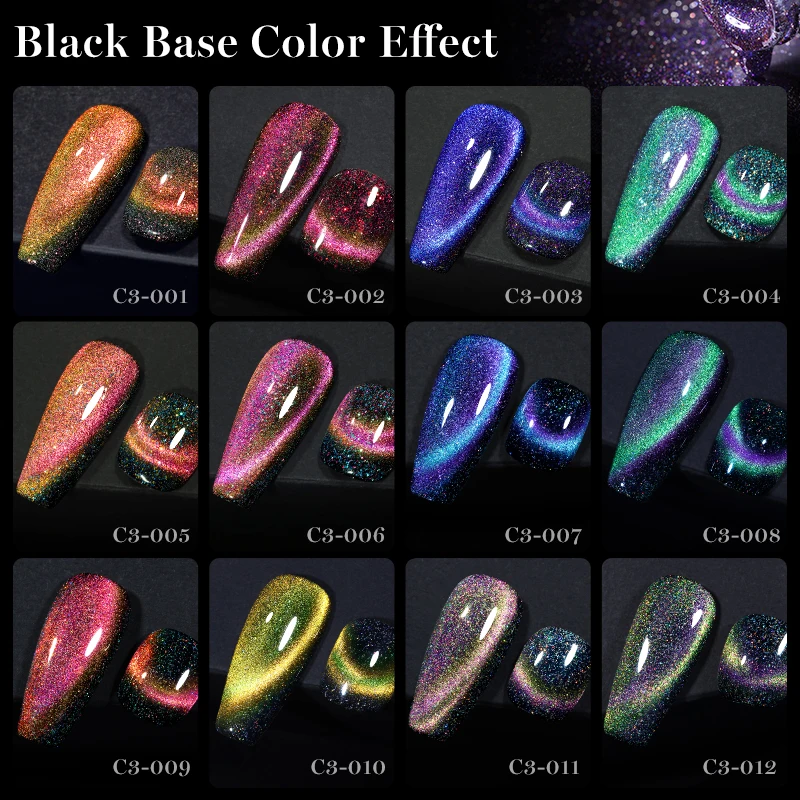 YOKEFELLOW 10ML Gel Nail Polish 9D Cat Magnetic Laser Magnet Semi Permanent Soak Off UV LED Manicure For Nail Art Gel Varnish