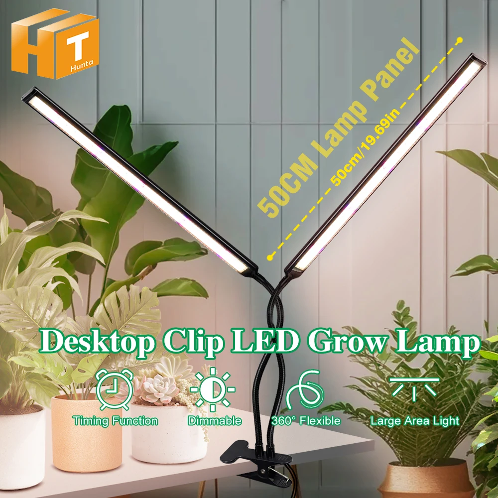 30W 60W SMD2835 Schreibtisch-LED-Vollspektrumlampe 3000K IR 730nm UV 395nm für Pflanzen, Gemüse, Blumen, Setzlinge