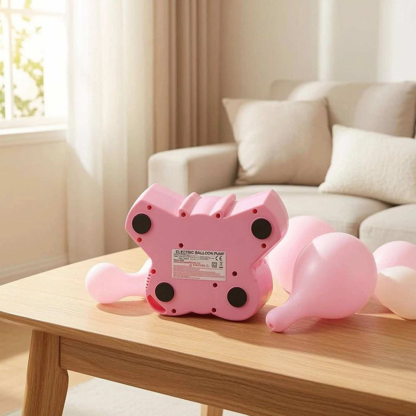 Electric Balloon Pump Carry Handle Butterfly Balloon Pump Party Gear Molded Plastic 220-240V