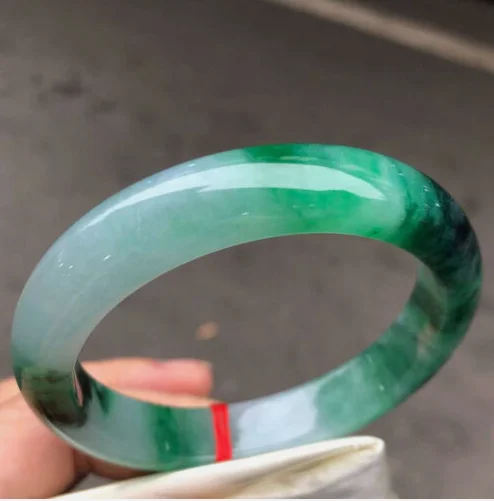 Real Certified Grade AAA Emerald Green Burma Jade Jadeite Bracelet Bangle 58mm