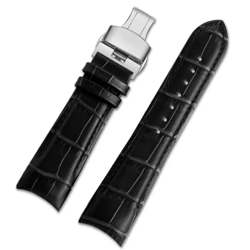 For Tissot 1853 Couturier series leather strap 22mm 23mm 24mm T035 210A/410A/407A T035 617A/439A T035 614A/627A men watch strap