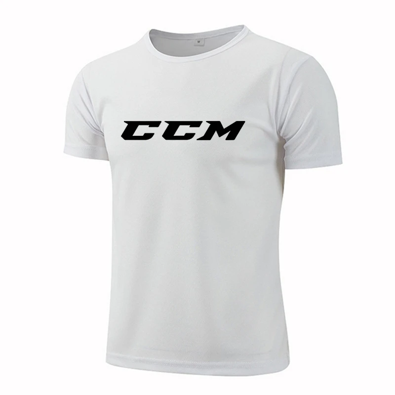 Sport Quick-Drying T-shirt Sportswear T-shirts CCM Logo Summer Round Neck Trainning Exercise