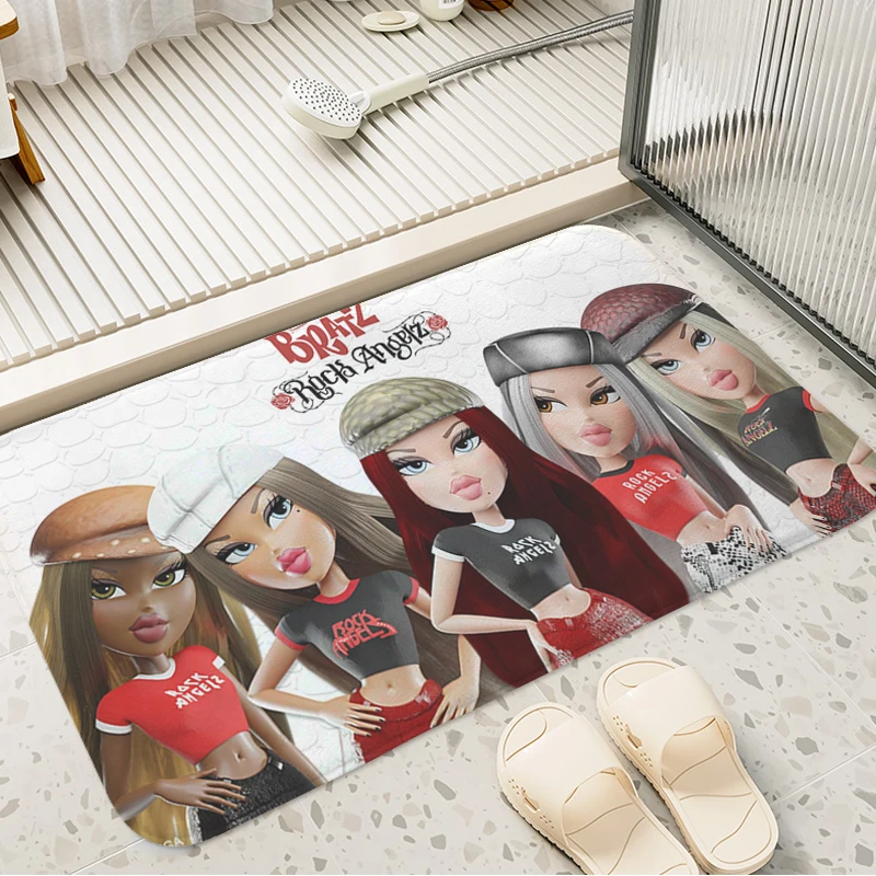 

Custom Doormat Entrance Door T-Bratz Bath Mat Non-slip Kitchen Hallway Living Room Floor Carpet Balcony Bedroom Rug Home