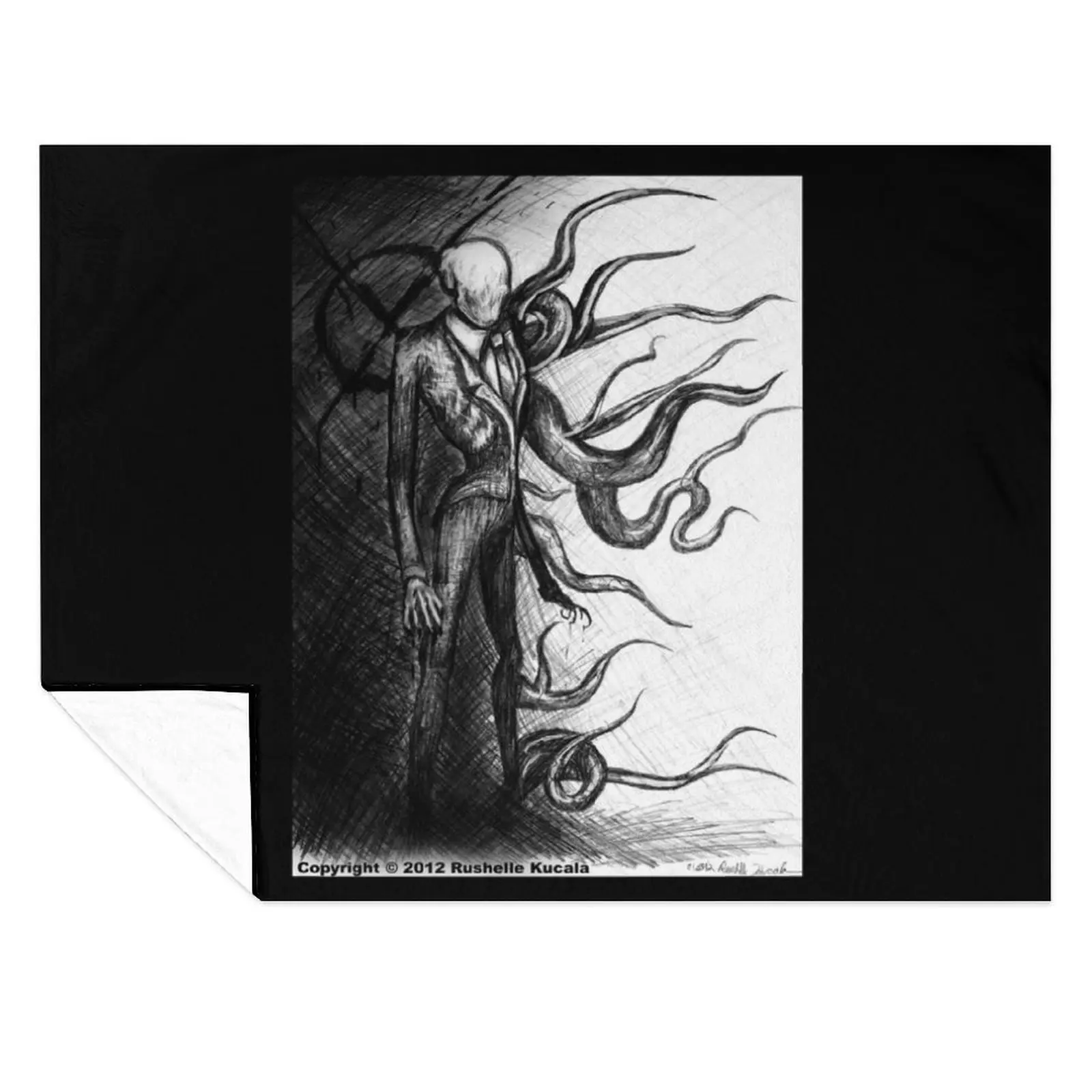

Slender Man Throw Blanket Luxury Designer Luxury cosplay anime Blankets