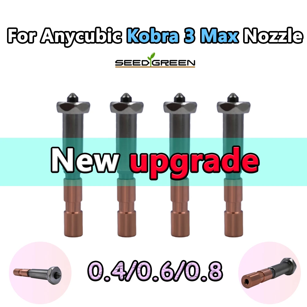

Для Anycubic Kobra 3 Max сопло Hotend Kobra 3 Max Combo горло сопла 0,4 мм 0,6 мм 0,8 мм