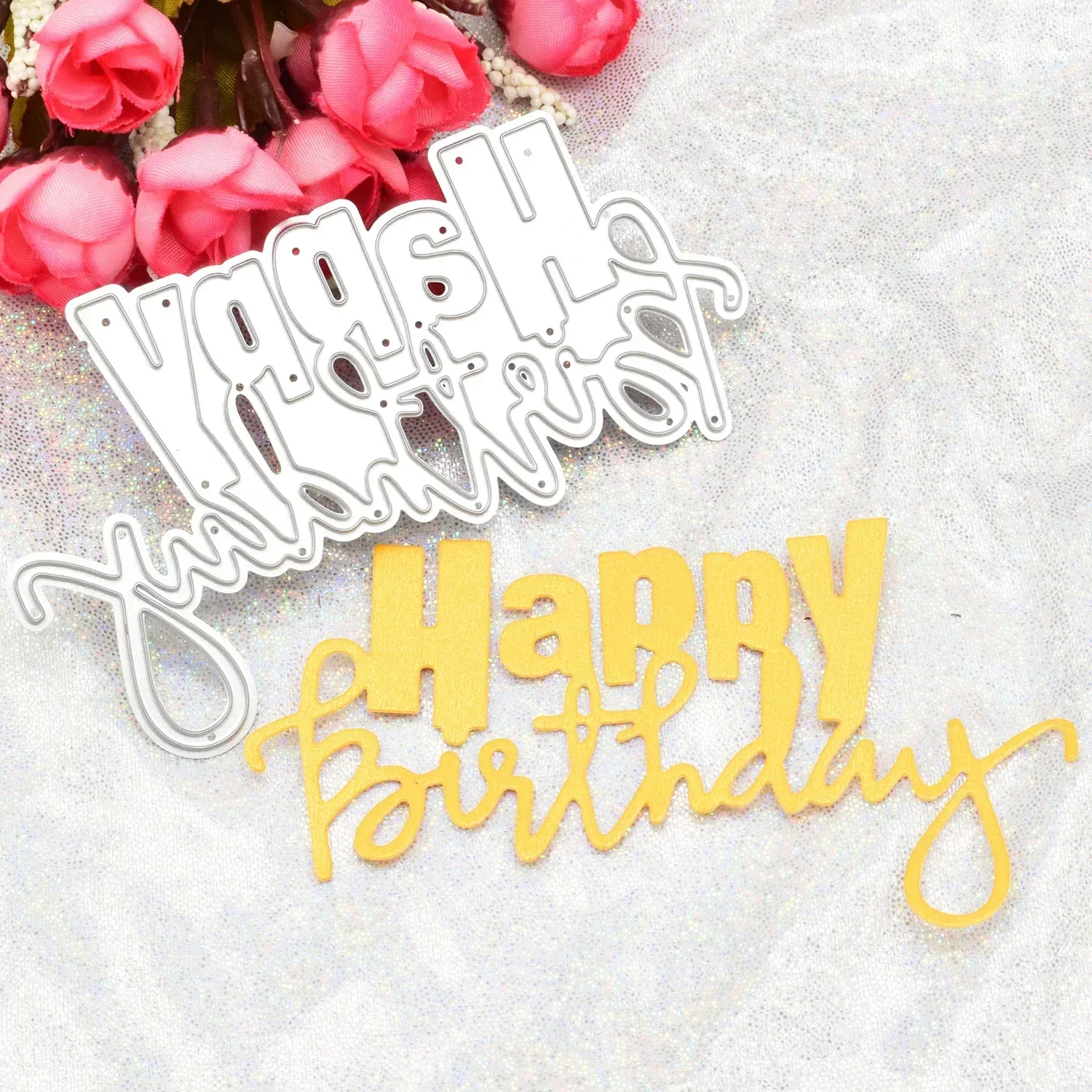 عيد ميلاد سعيد قطع يموت الاستنسل ، صنع خلفية ديي ، الحرف سكرابوكينغ