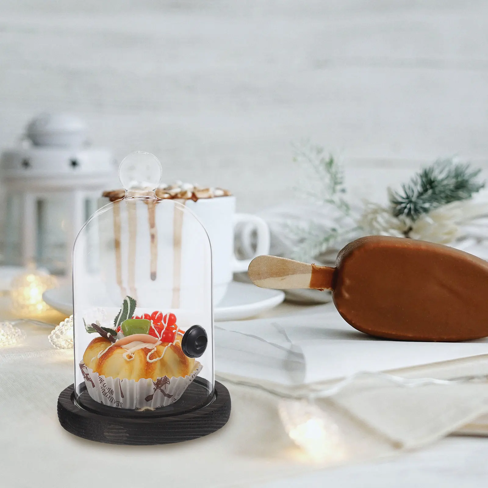 

1 set 1 Set Transparent Cake Dessert Cover Food Smoking Lid Snack Protector Practical Kitchen Storage Solution Cuisine Cover