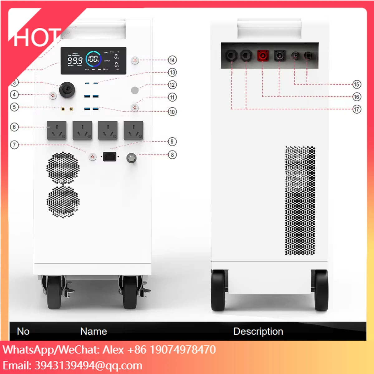 Portable Energy Storage All In One 5kWh LiFePO4 Battery Pack Home Use Power Station 6000 Cycles