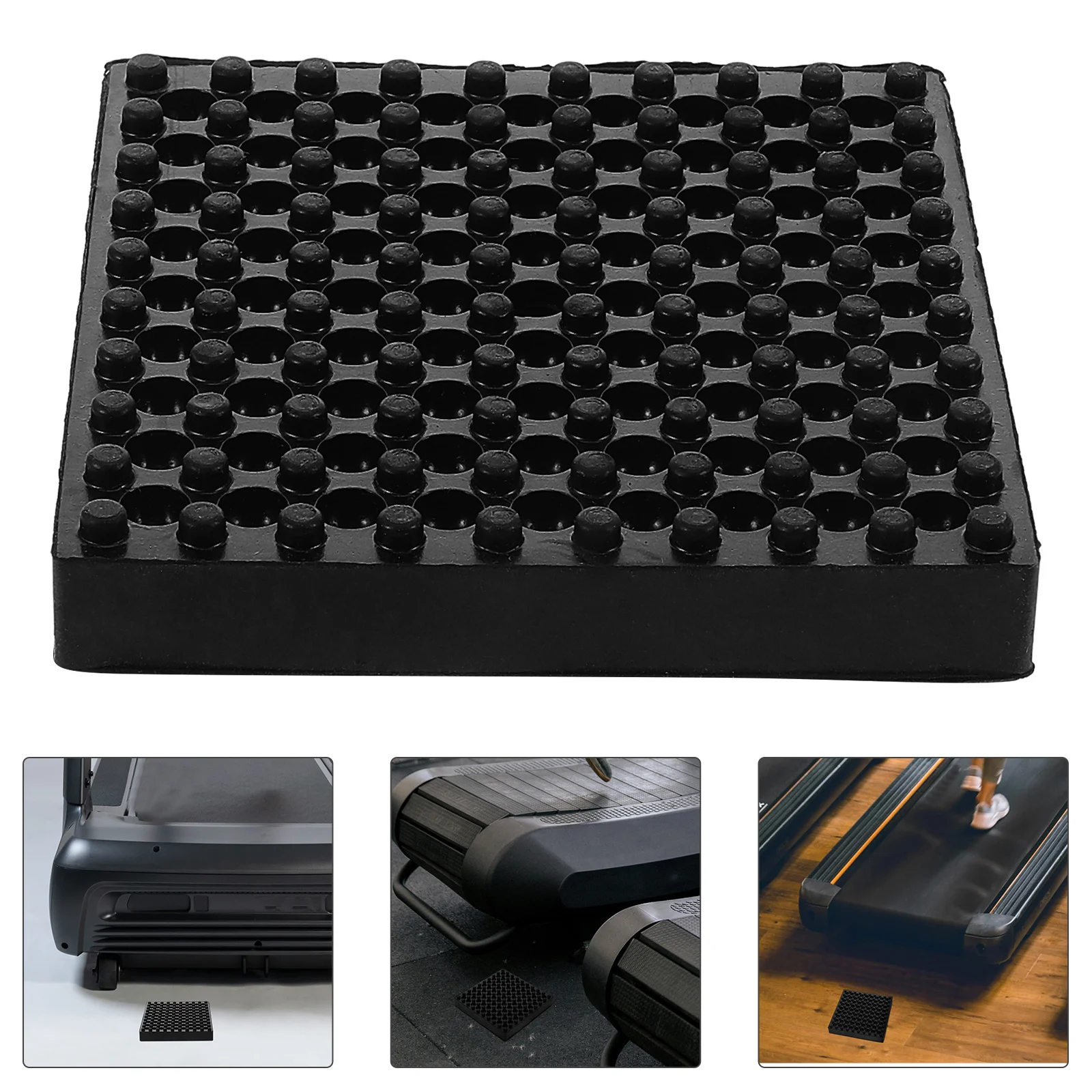 

Stylish Treadmill Pad Shock Absorption Rubber Mats for Floor Gym Exercise Equipment Accessories Workout Protection