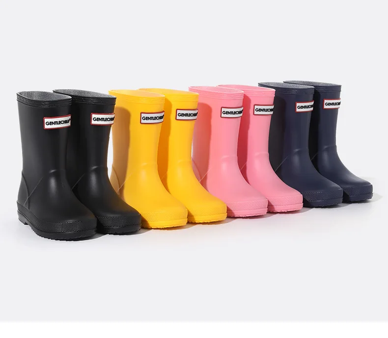 Kinder-Regenstiefel, mittelhohe Stiefel, Gummisohlen, für Jungen und Mädchen, rutschfest, wasserdicht, Freizeit-Gartenschuhe, für Babys, zum Spielen im Freien und im Wasser. – Detail 15