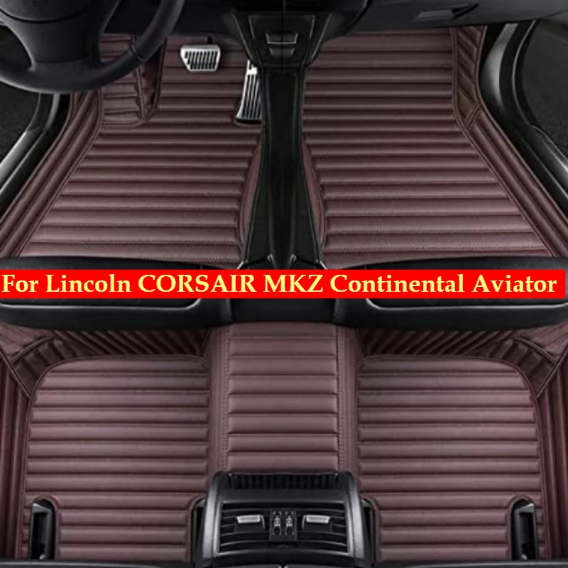 

Custom Car Floor Mats For Lincoln CORSAIR MKZ Continental Aviator 2014-2022-2026 LHD RHD Auto Accessories Foot leather Carpets
