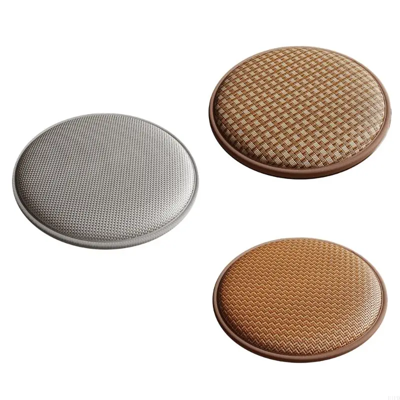 E1PD Summer Friendly Round Cushion for Adults with Durability Polyester Fiber and Slip Resistant Bottom Mats 2025 New