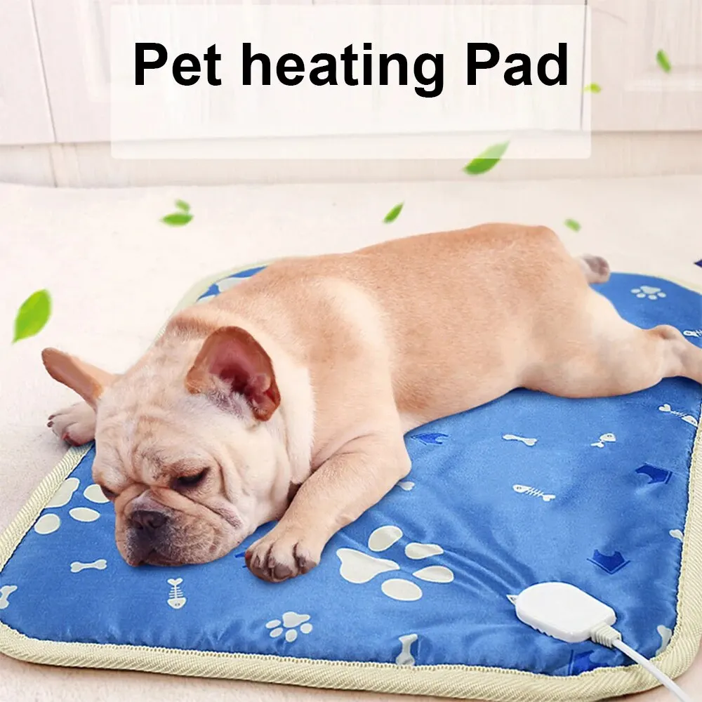 Waterproof Pet Electric Heated Blanket with Adjustable Thermostat Essential for Spring and Winter Keep Your Pet Warm Cozy and Dr