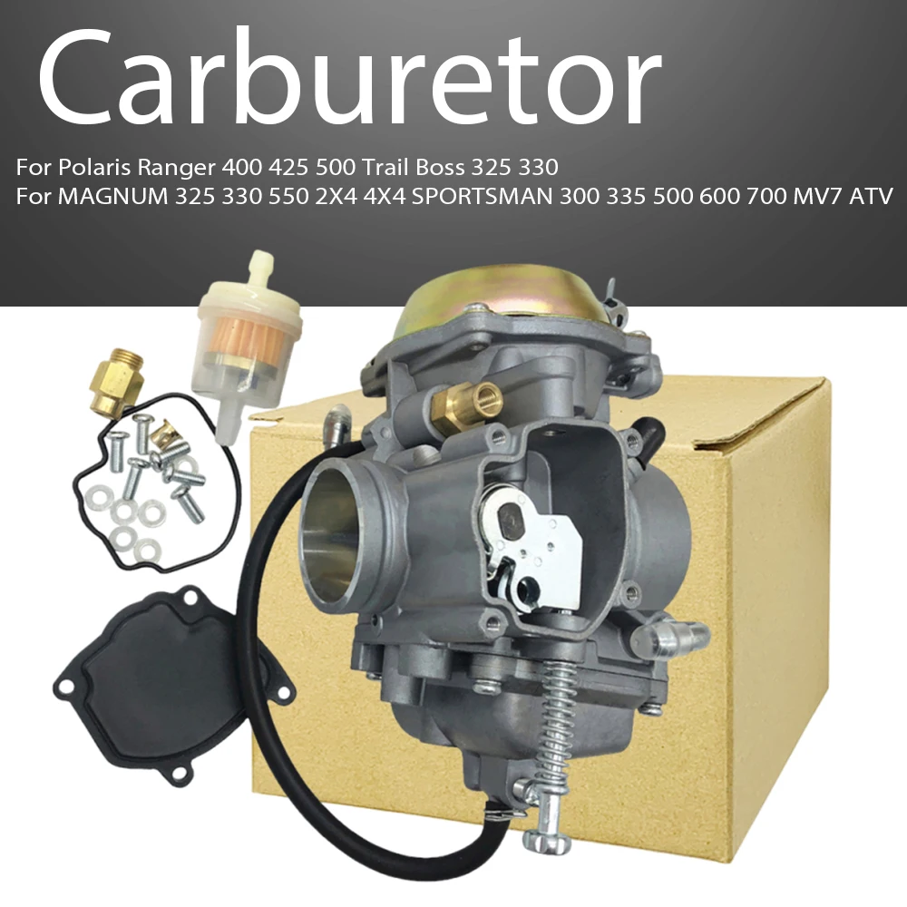 

Carburetor For Polaris Ranger 400 425 500 Trail Boss 325 330 MAGNUM 325 330 550 2X4 4X4 SPORTSMAN 300 335 500 600 700 MV7 ATV