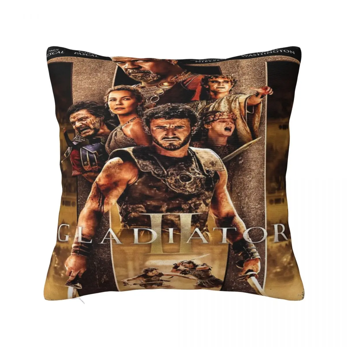 Aesthetic Gladiator 2 Movie Graphic Printed Pillowcase Cushion Cover Pillow Covers New Style Home Decor Zipper Multi-Size