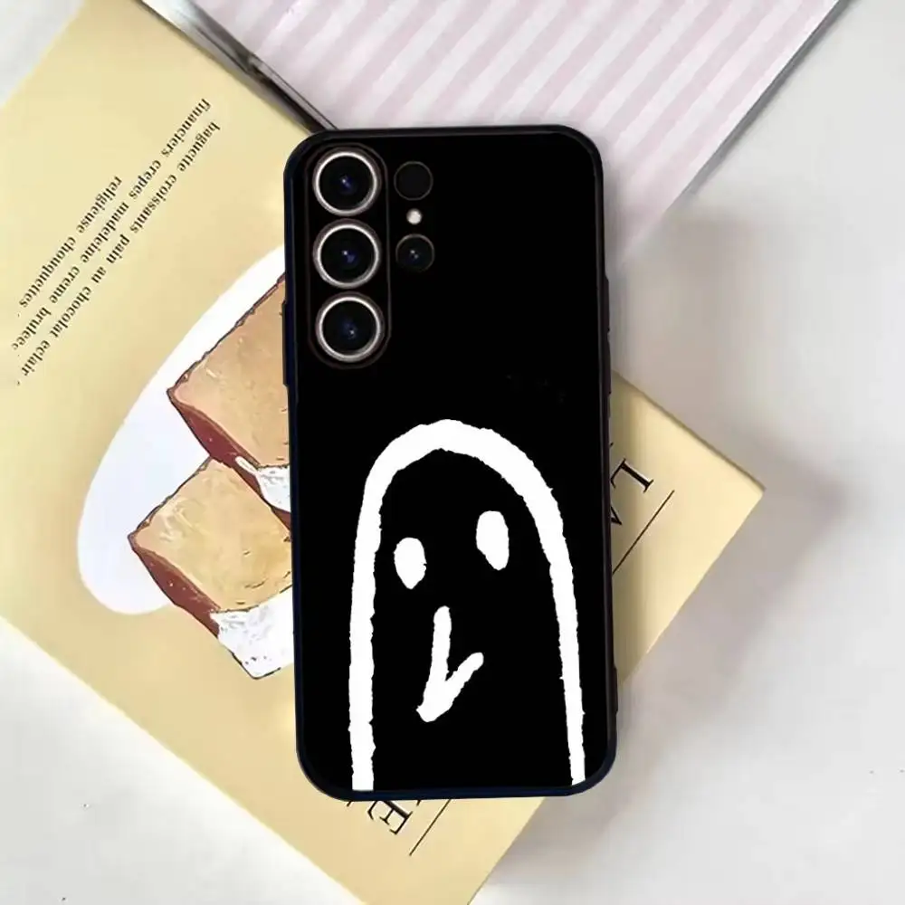 حافظة هاتف Epc Goodnight Punpun لهاتف SamsungS25,24,21,22,23,30,Ultra,20,Plus,Fe,Lite,Note,10,9,Soft Black Cover