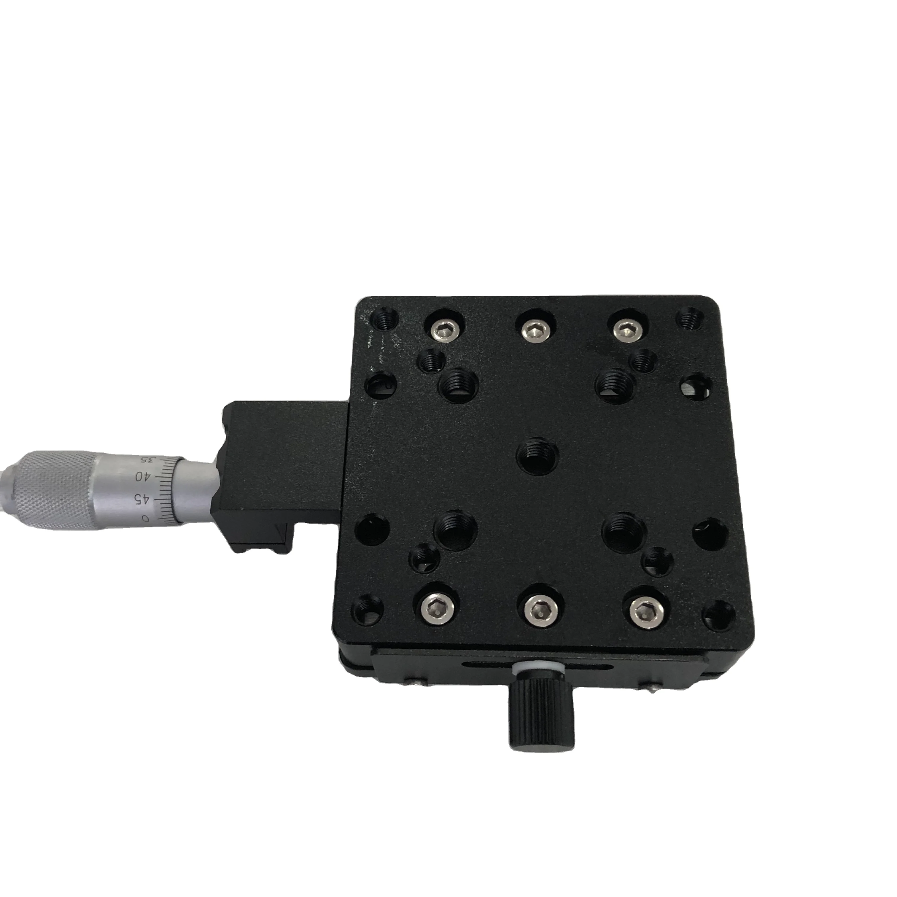LSSZ-02-09 Plataforma de escenario de traducción lineal de 2 ejes XY Manual OEM personalizable Tamaño 60x60 mm Rango de recorrido 13 mm