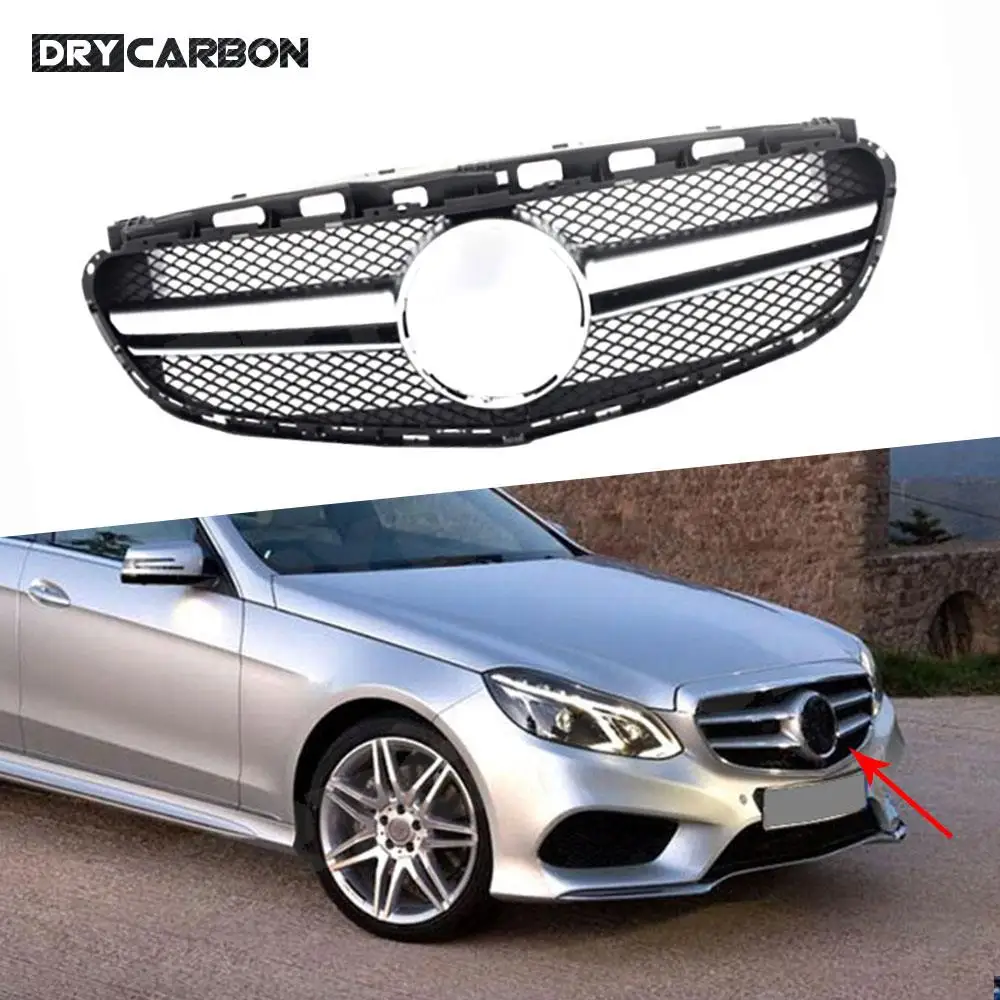 

Car Front Bumper Grille Racing Grill Mesh Tuning Accessories for Benz E Class W212 E250 E300 2013 2014 2015