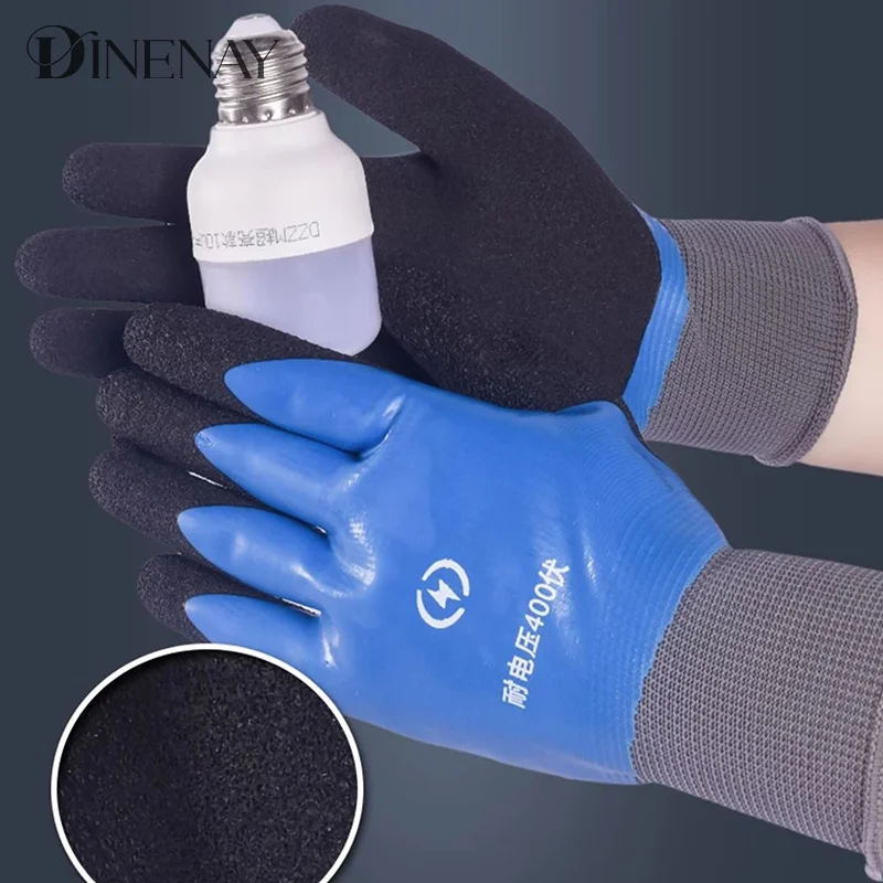 Insulating Gloves Anti-electricity Security Protection Gloves Rubber Electrician Work Non-slip Protection Insulated Gloves