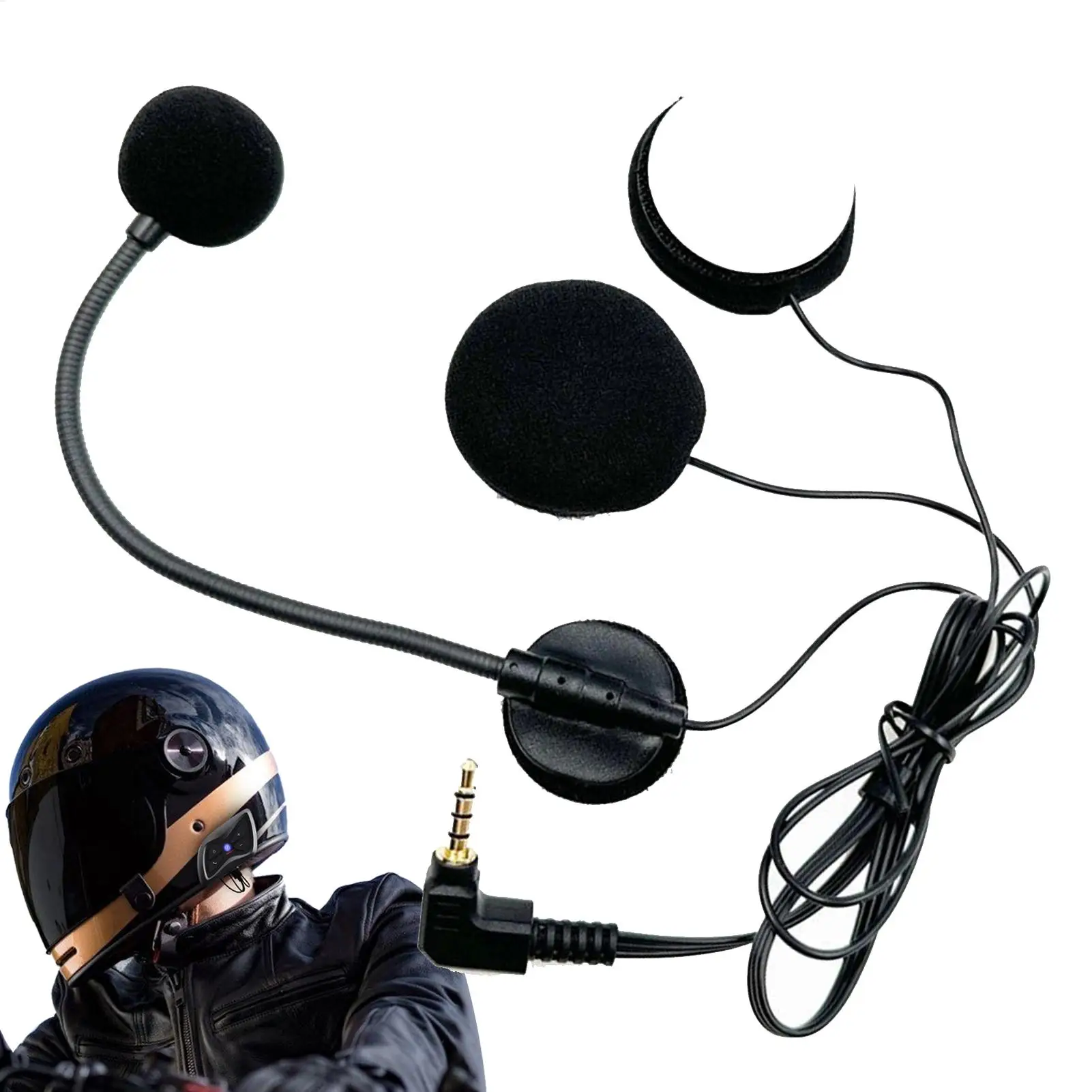 

Helmet Headset Motorcycle Helmet Headphones High-Definition Audio Earbuds For Communication System Powersports Touring Street