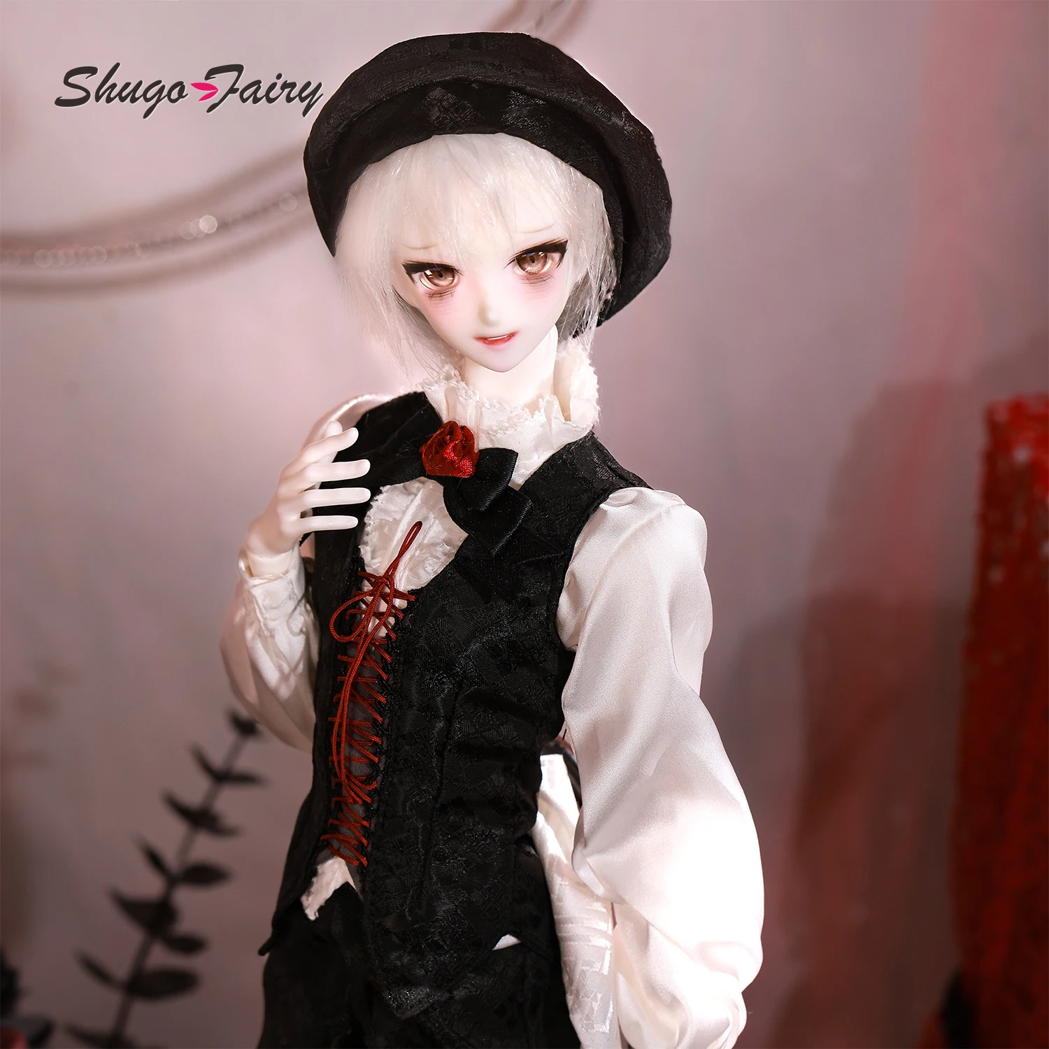 ShugaFairy Theo B BJD Doll 1/4 FullSet Anime Baron Head Youth MC Bubo Body Magnetic Tail Devil Man Outfit Ball Jointed Doll
