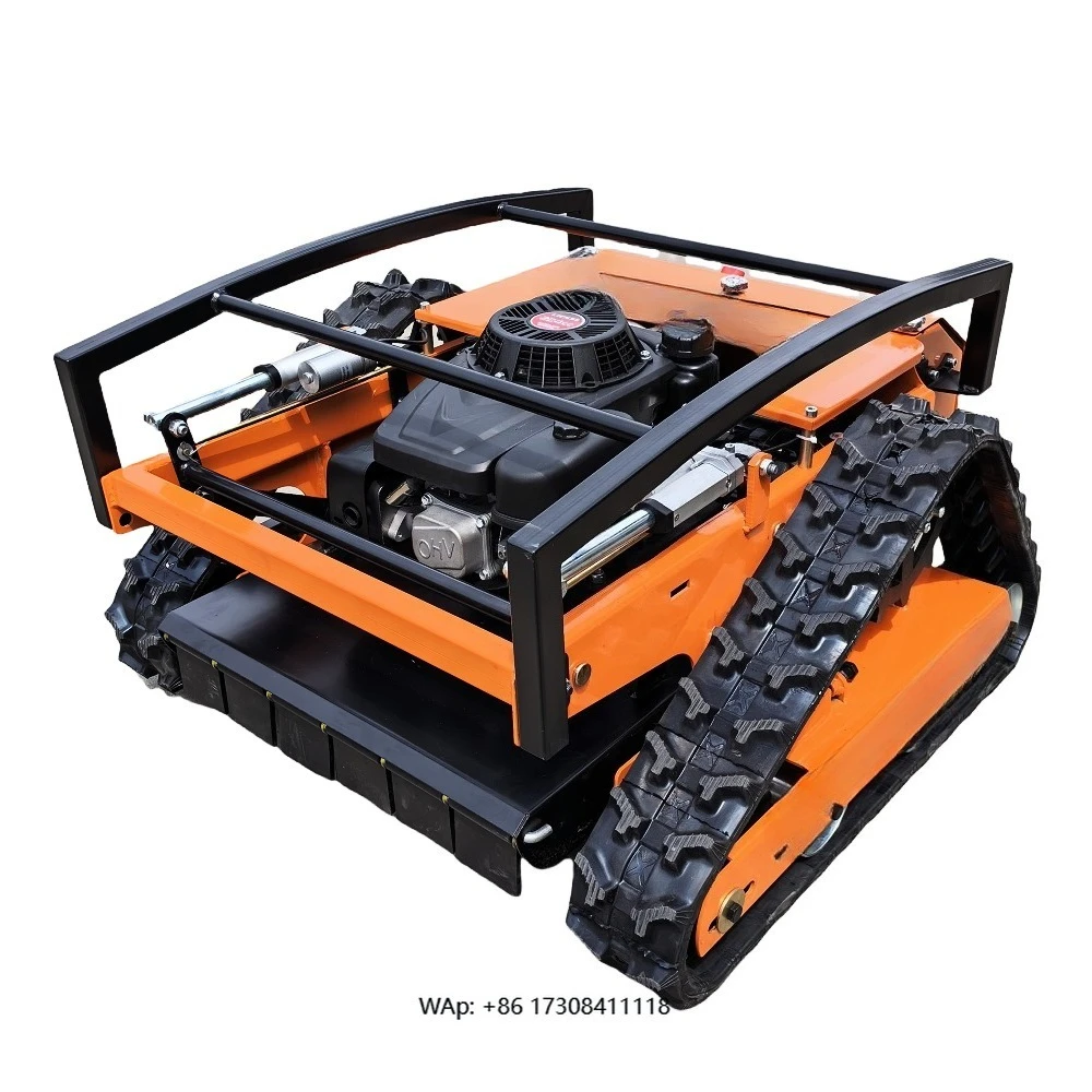 Remote Control Lawn Mower Crawler/Wheel Type Automatic Cordless Atv Grass Cutter Machine