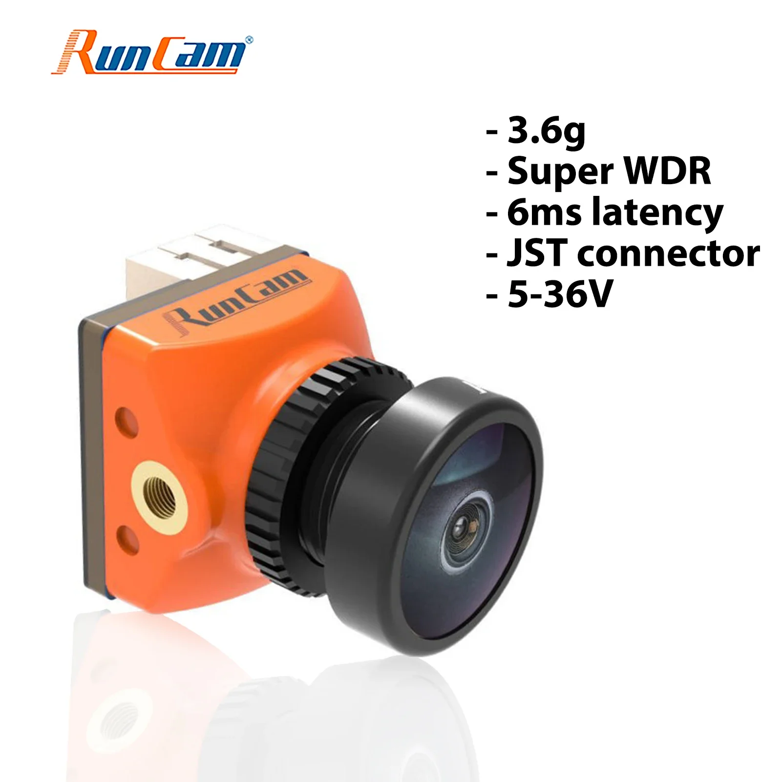 

RunCam Racer Nano 2 FPV Waterproof Camera CMOS OSD 1000TVL Super WDR 6ms Low Latency Gesture Control for Racing Drone