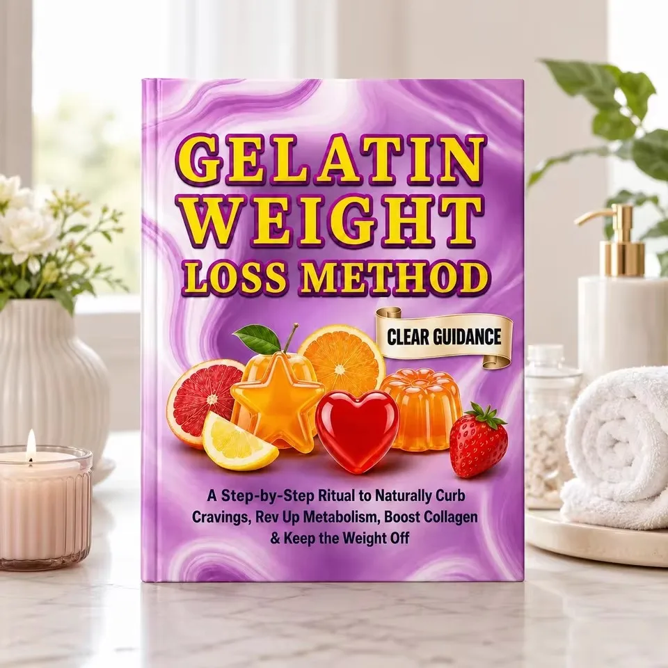 30 Days Gelatin Weight Loss Program Guide Curb Cravings Improve Metabolism Supplement Collagen Form Healthy Living Habits
