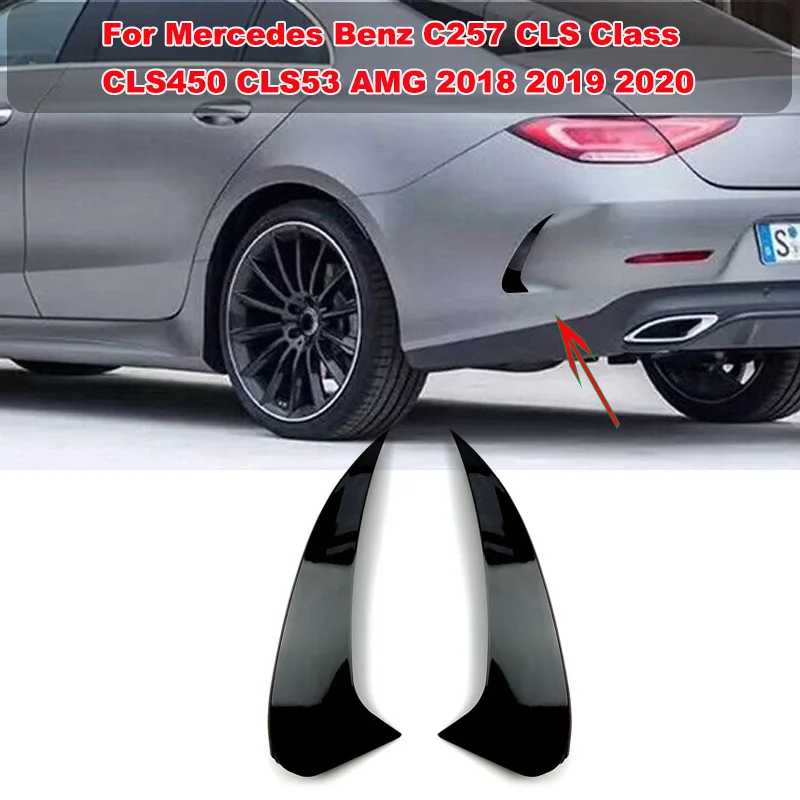 

Rear Bumper Diffuser Cover Canards Splitters For Mercedes Benz C257 CLS Class CLS450 CLS53 AMG 2018 2019 2020 Car Accessories