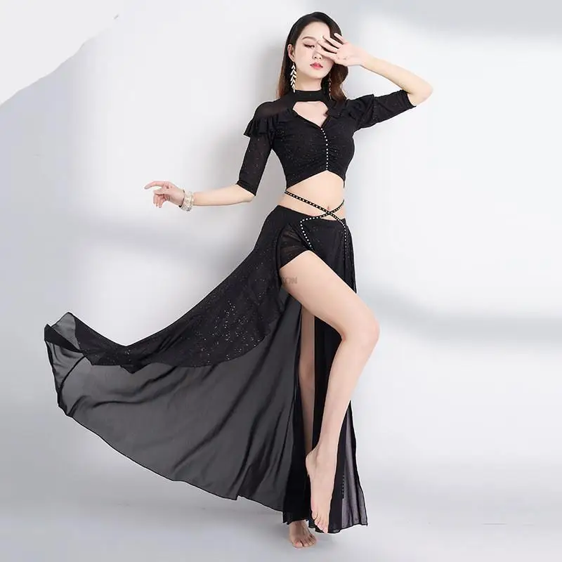 New Oriental Dance Belly Dance Costume Performance Clothes Dance Class Uniform French Court Style Practice Group Uniform